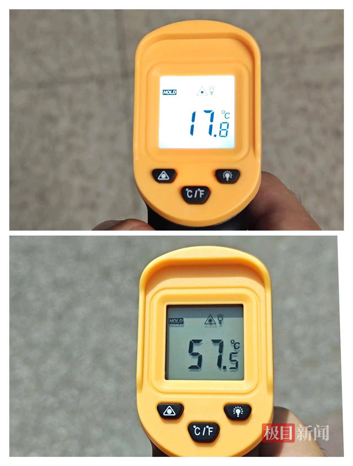 西安高温把柏油马路“晒化”了，记者实测街头温度超60℃，专家解读为何温度比天气预报高