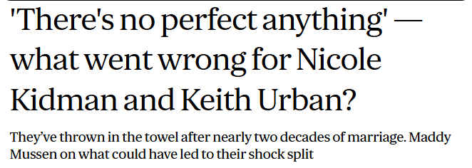笑死！美国政府关门，公务员为爱发电！妮可·基德曼20年婚姻再破裂，背后竟是…